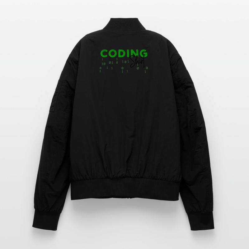 Coden Developer Programmer Web Developer Saying Unisex Bomber Jacket