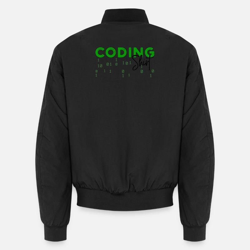 Coden Developer Programmierer Webentwickler Spruch Unisex Bomberjacke