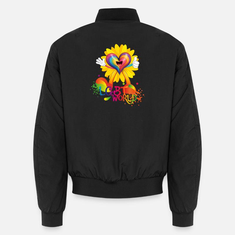LGBT WORLD - Unisex Bomber Jacket - black