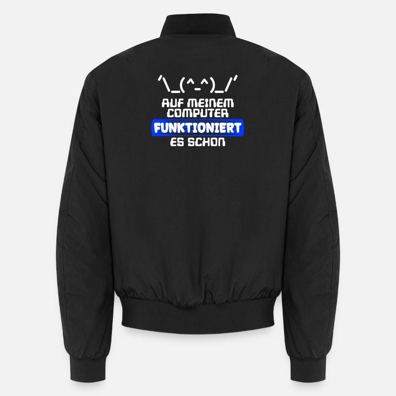 Computer Developer Softwareentwickler Statement - Unisex Bomberjacke - Schwarz