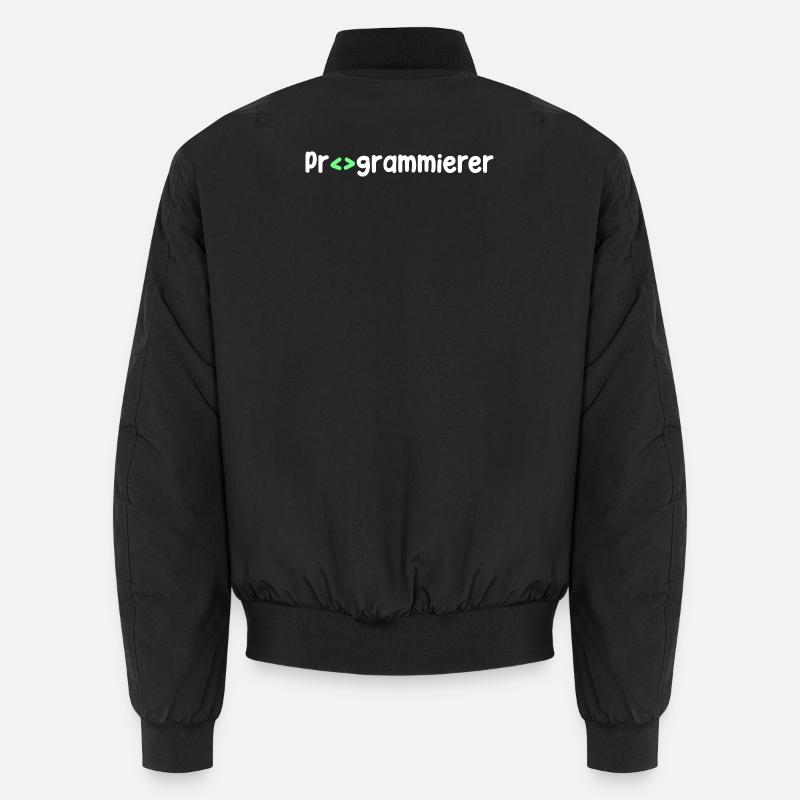 Programmierer Computerfreak Skripting Code Nerd - Unisex Bomberjacke - Schwarz