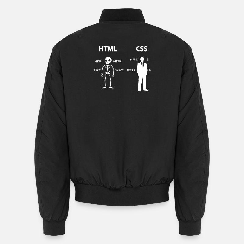 Code Css C++ Php Java Développeur Code Scripting Bomber unisexe