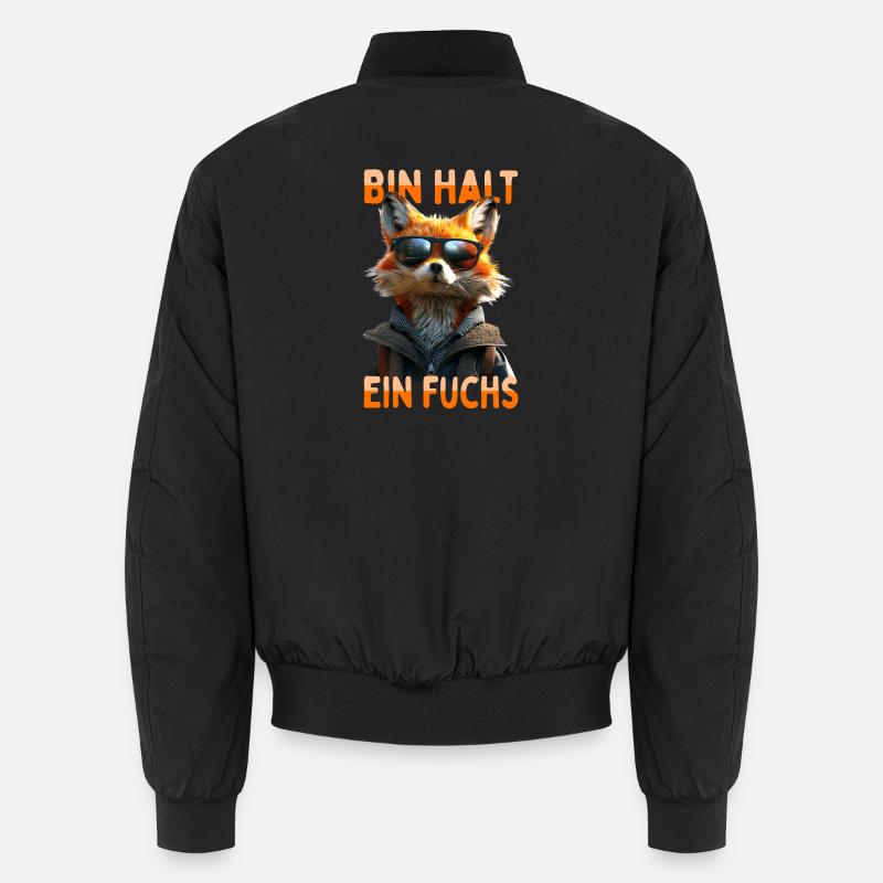 Fox saying I'm just a fox cunning foxes Unisex Bomber Jacket