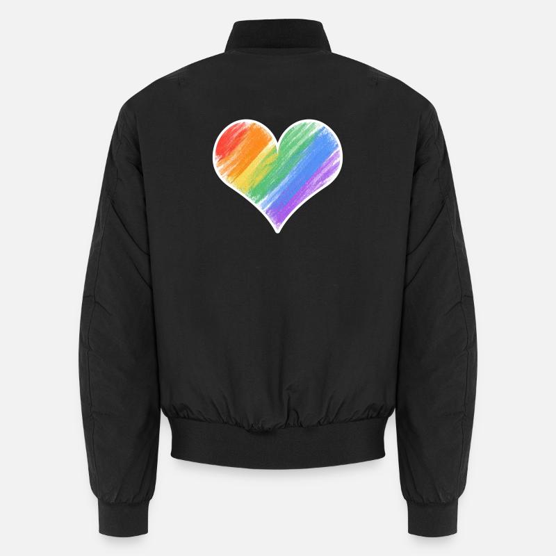 Coup de cœur arc-en-ciel Bomber unisexe
