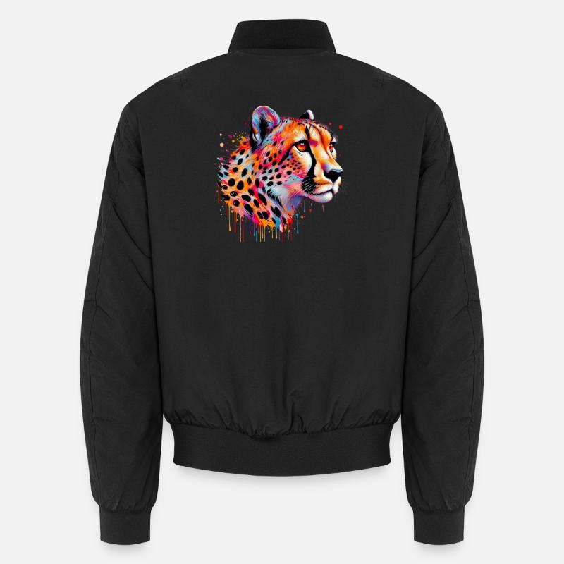Gepard - Unisex Bomberjacke - Schwarz