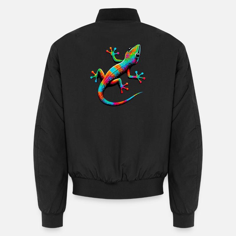 Gecko - Unisex Bomberjacke - Schwarz