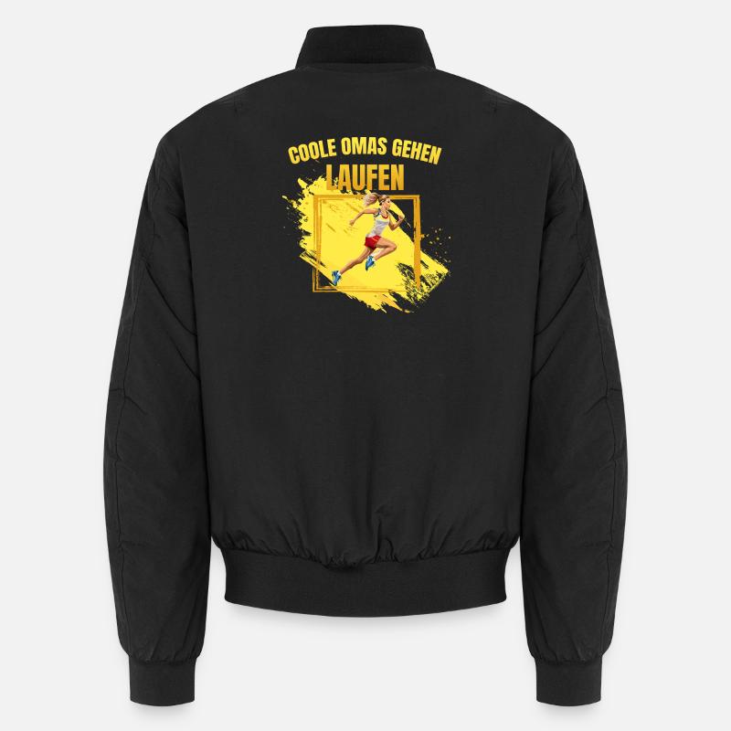 Coole Omas gehen Laufen Unisex Bomberjacke