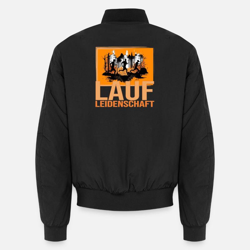 Lauf Leidenschaft - Unisex Bomberjacke - Schwarz