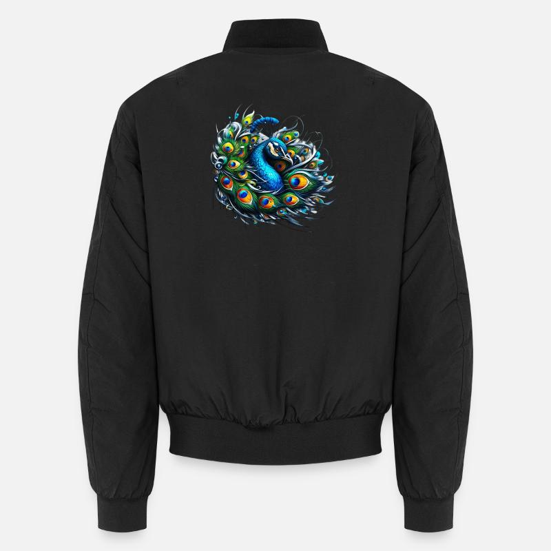 Peacock Unisex Bomber Jacket