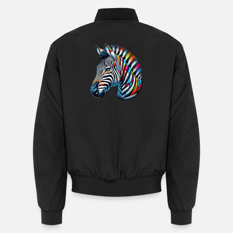 Zèbre Bomber unisexe
