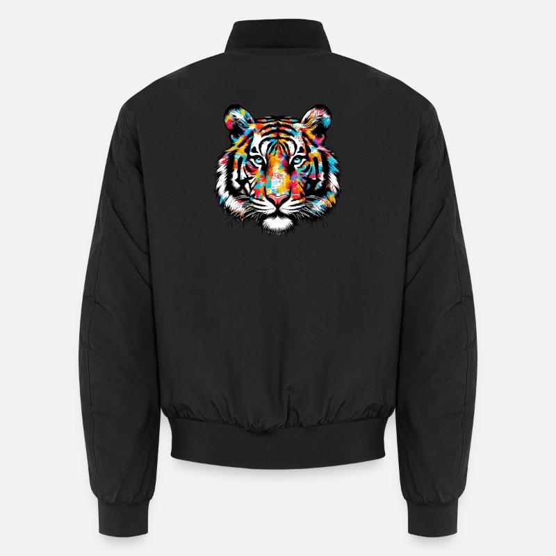 Tiger - Unisex Bomber Jacket - black
