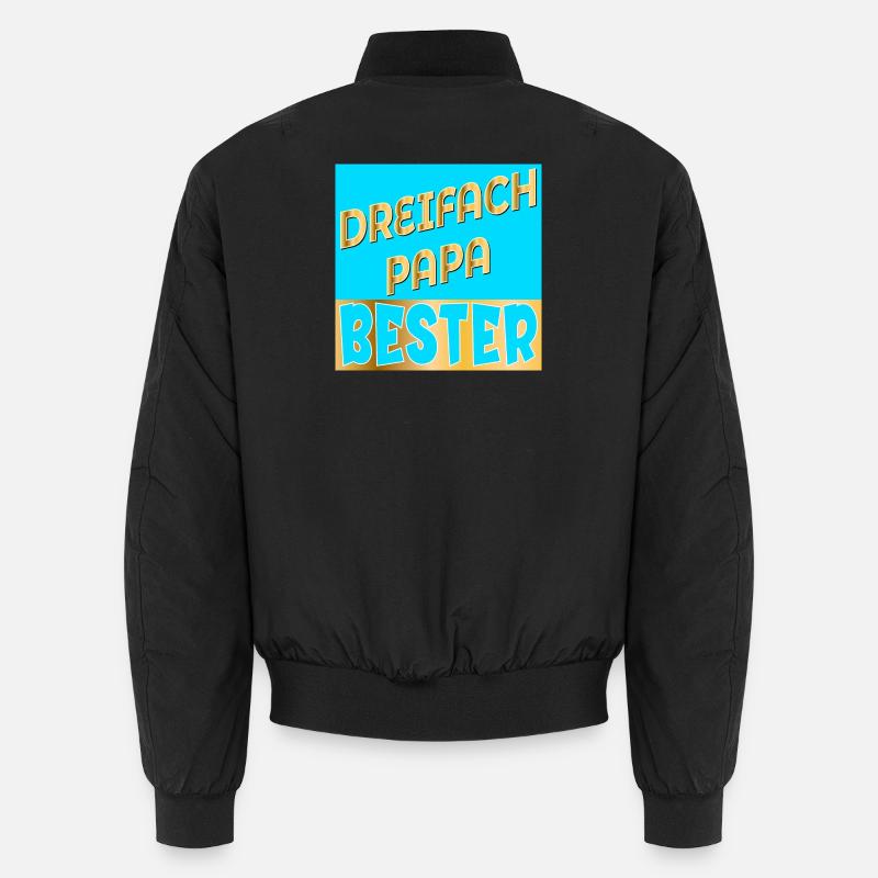 DREIFACH PAPA VATERTAG Unisex Bomberjacke