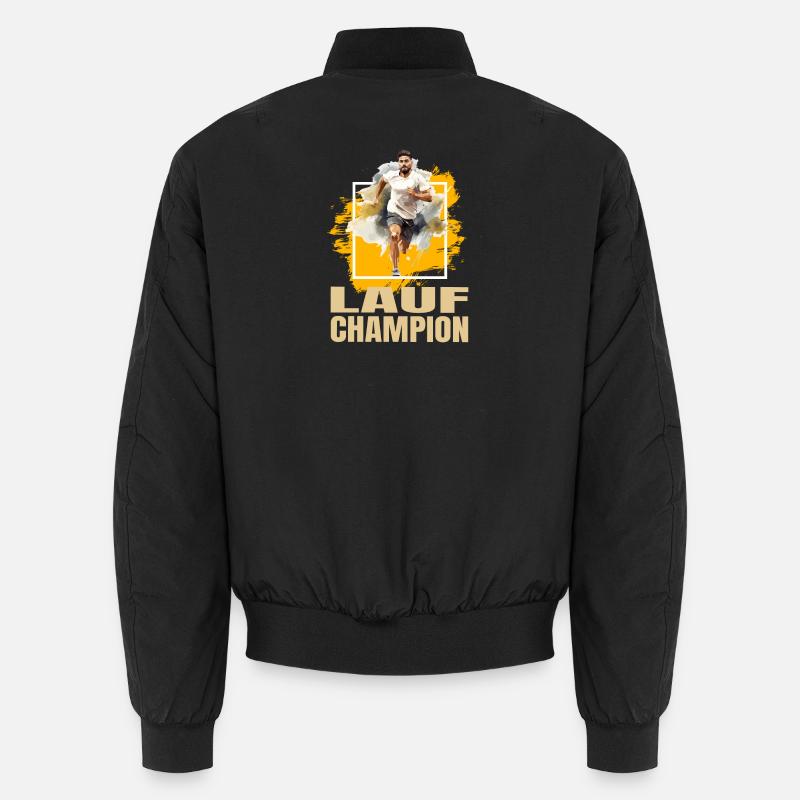 Lauf Champion - Unisex Bomberjacke - Schwarz