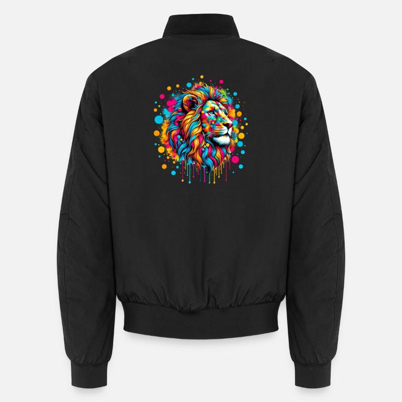 Löwe Unisex Bomberjacke