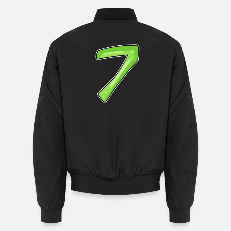 7 - sieben grün Unisex Bomberjacke