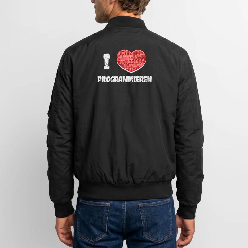 Developer Heart Programmer Statement Computer Science Unisex Bomber Jacket