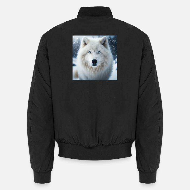 Loup arctique - Bomber unisexe - noir