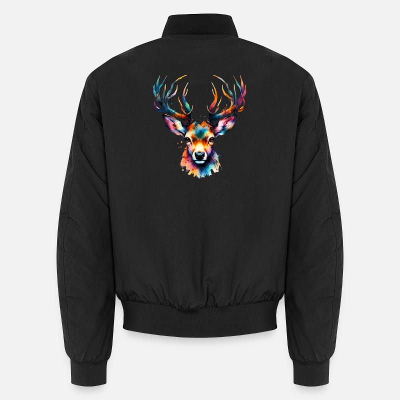Hirsch Unisex Bomberjacke