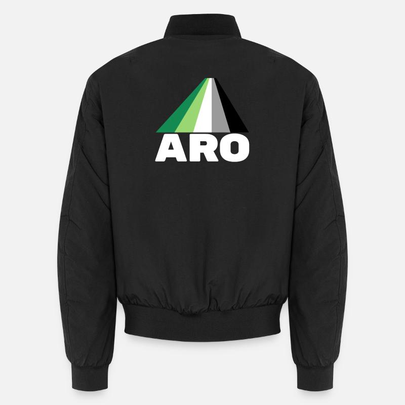 Aromantik, aromatisch, aro - Unisex Bomberjacke - Schwarz