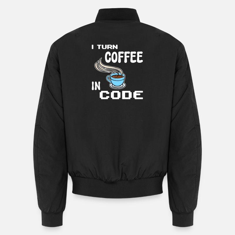 Developer Computerfreak Statement Programmierer - Unisex Bomberjacke - Schwarz