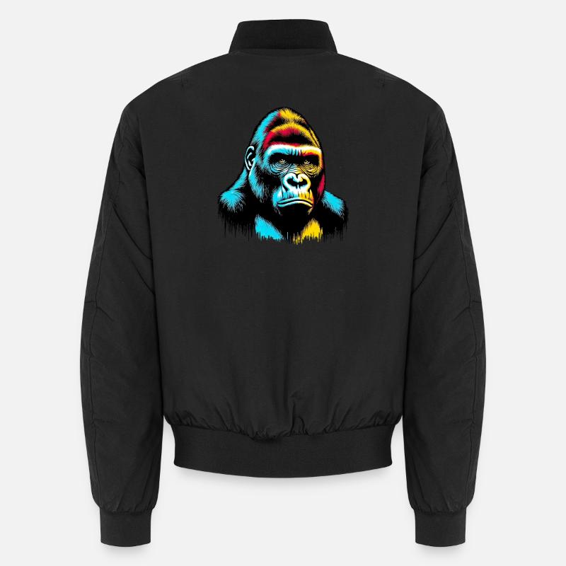 Gorilla - Unisex Bomberjacke - Schwarz