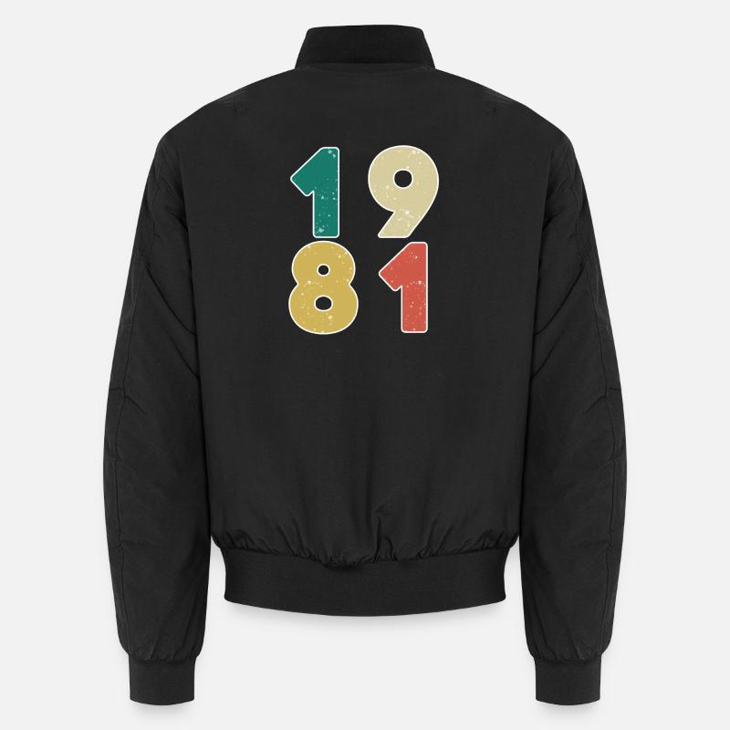 1981 - Year 1981 - Year 1981 - Unisex Bomber Jacket - black