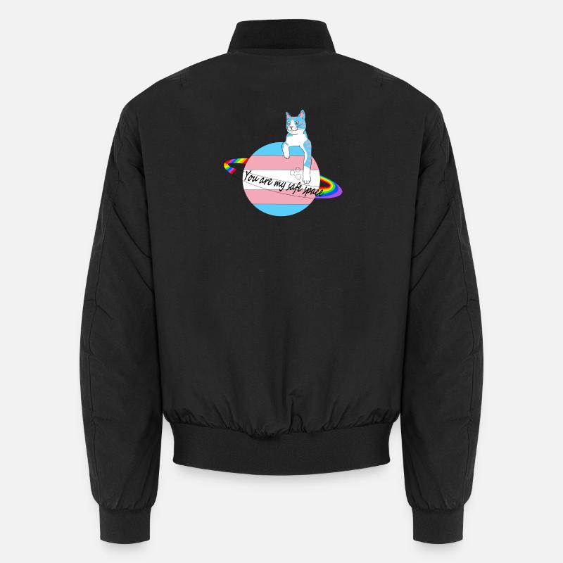 Safe Space Cat Unisex Bomber Jacket
