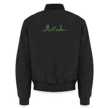 Gärtner Hobbygärtner - Unisex Bomberjacke - Schwarz - Hinten - AI Model Male 185 light (185cm)