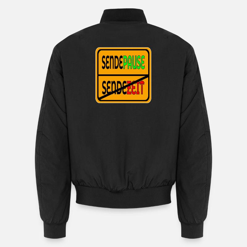SENDEZEIT SENDEPAUSE Unisex Bomberjacke