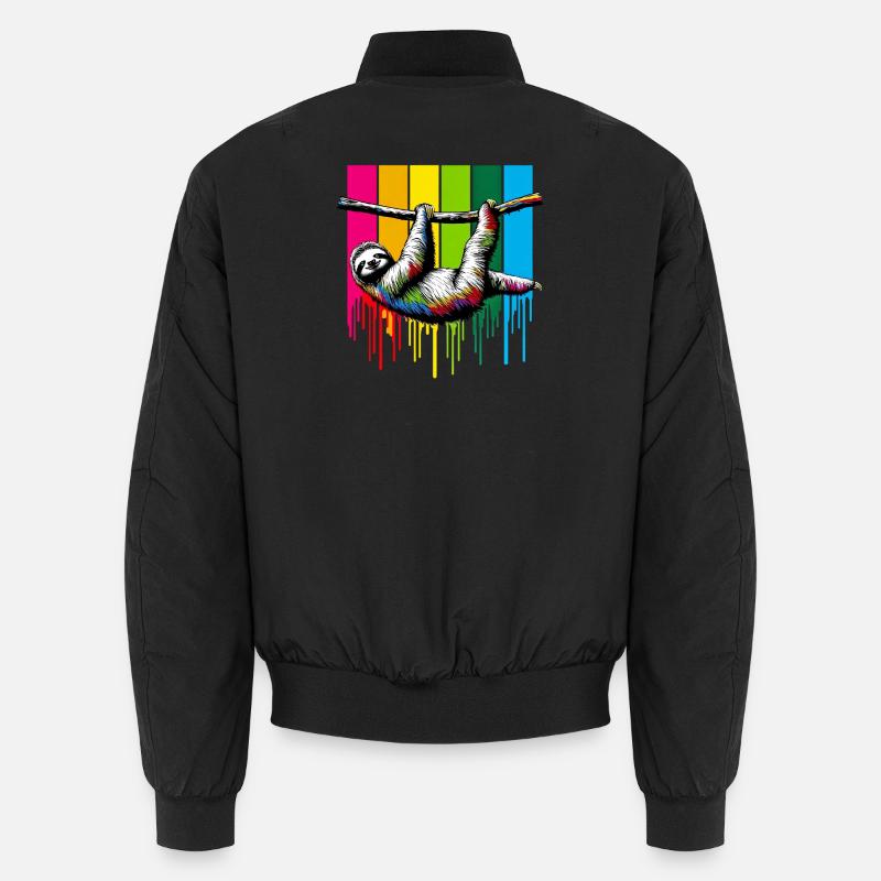 Sloth - Unisex Bomber Jacket - black