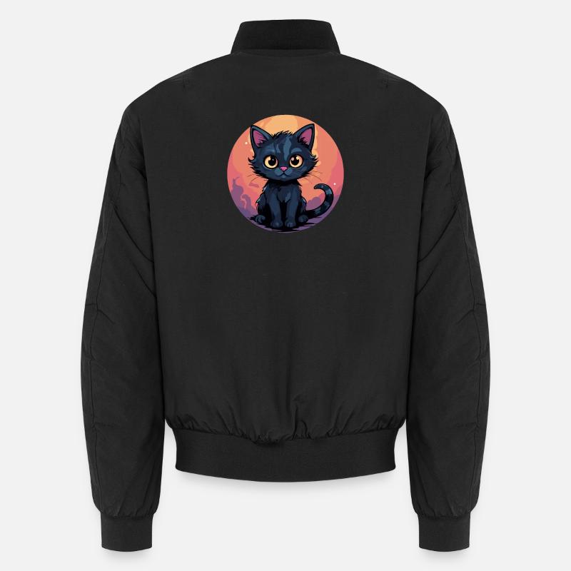 Mondscheinkätzchen im Sonnenkreis Unisex Bomberjacke
