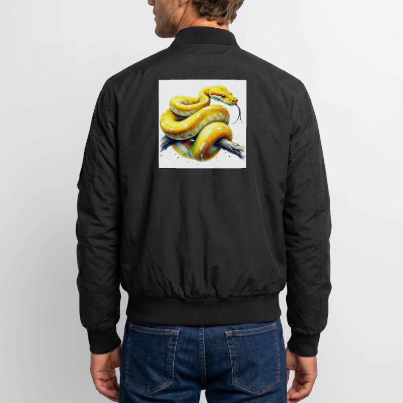 Python jaune Bomber unisexe