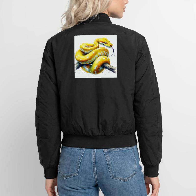 Python jaune Bomber unisexe