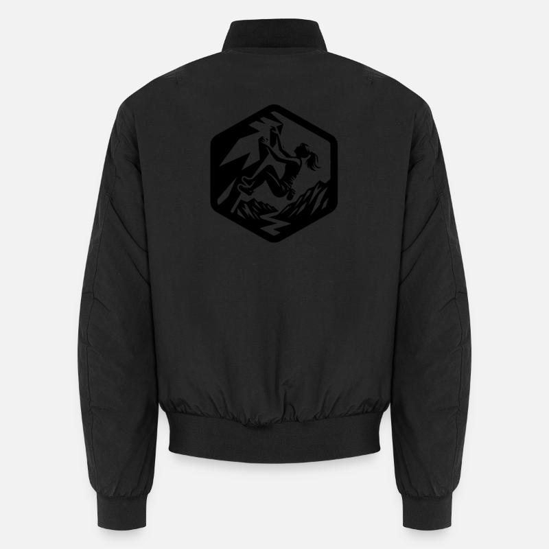 fille escalade bloc logo emblème Alpes Bomber unisexe