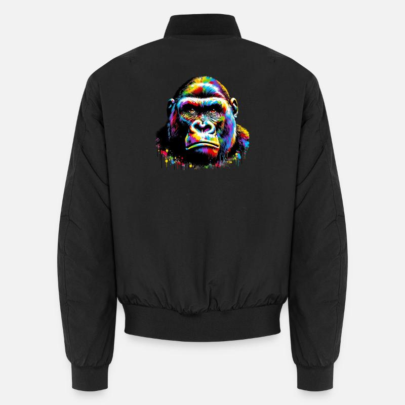Gorilla - Unisex Bomberjacke - Schwarz