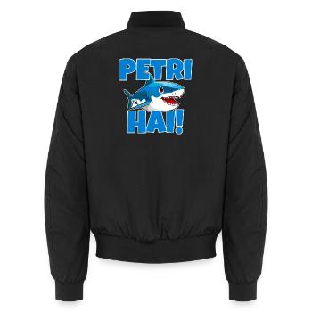Petri Hai, Petri Heil Pêcheur Glück - Bomber unisexe - noir - Dos - AI Model Male 185 light (185cm)