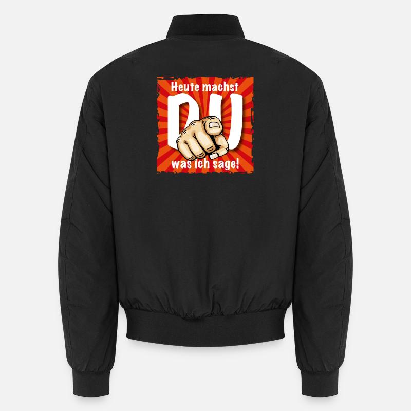 Starker Spruch - Unisex Bomberjacke - Schwarz