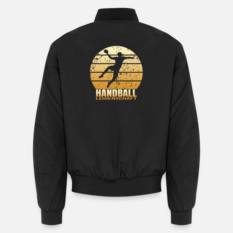 Handball Leidenschaft - Unisex Bomberjacke - Schwarz
