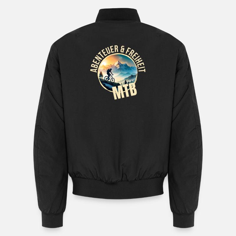 Abenteuer & Freiheit - MTB Unisex Bomberjacke