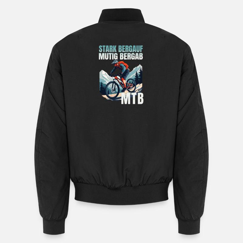MTB: Stark bergauf - Mutig bergab Unisex Bomberjacke