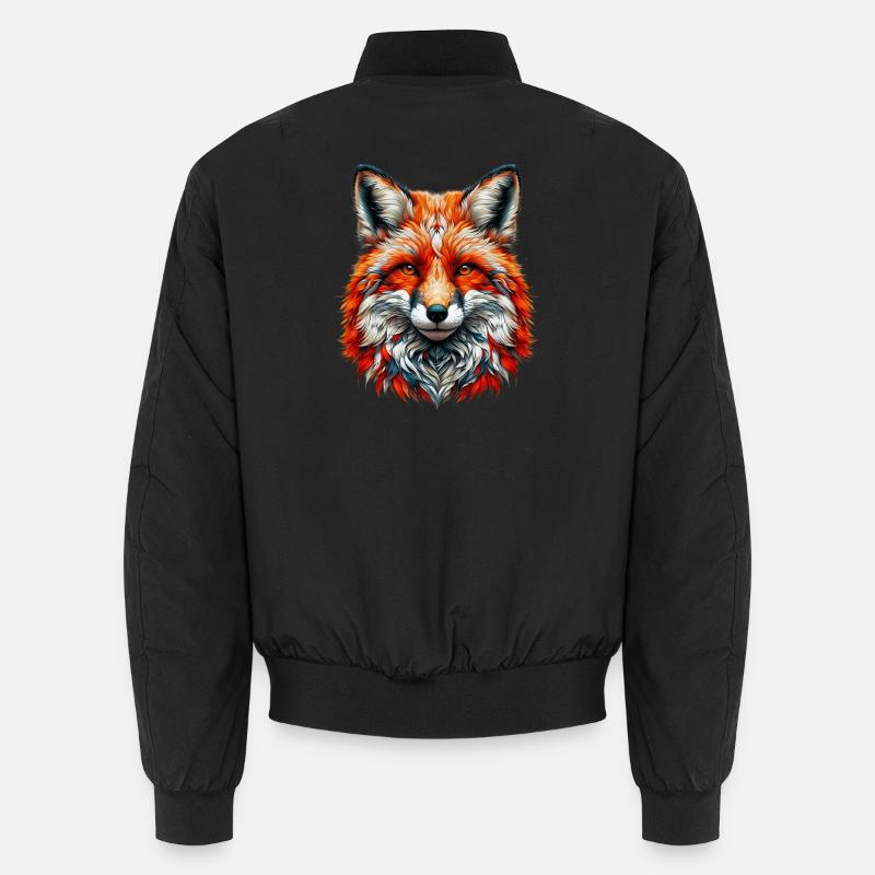 Fuchs - Unisex Bomberjacke - Schwarz