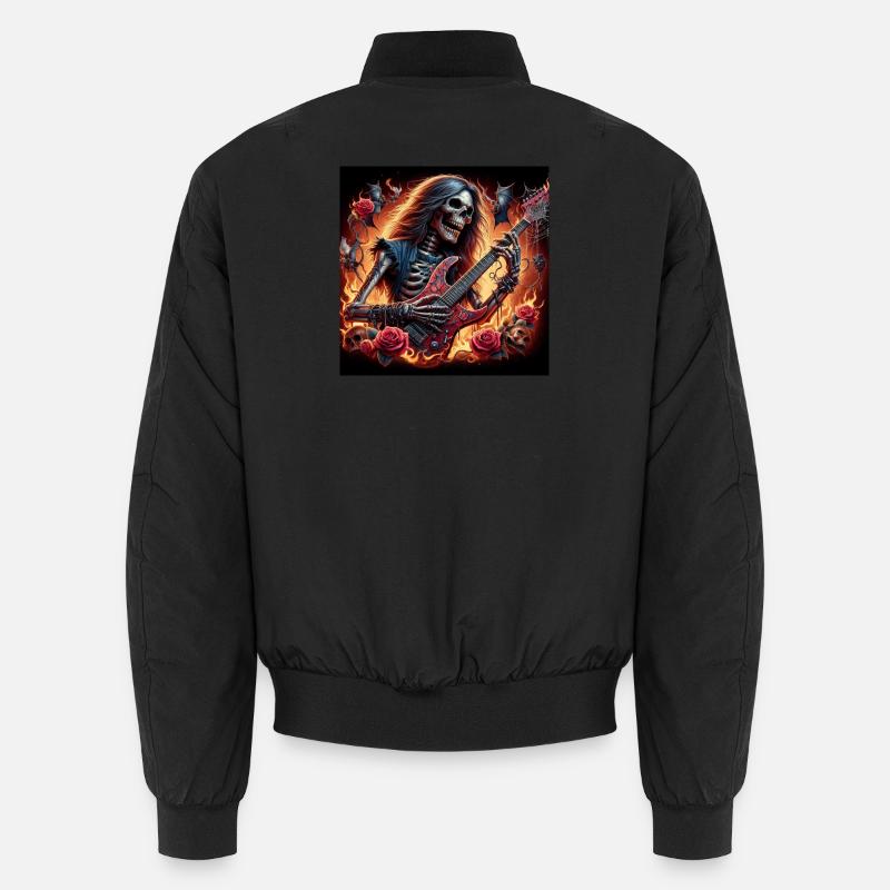 Metalhead After Death - Unisex Bomber Jacket - black