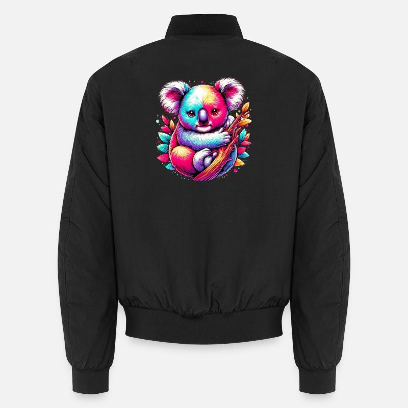Koala - Unisex Bomberjacke - Schwarz