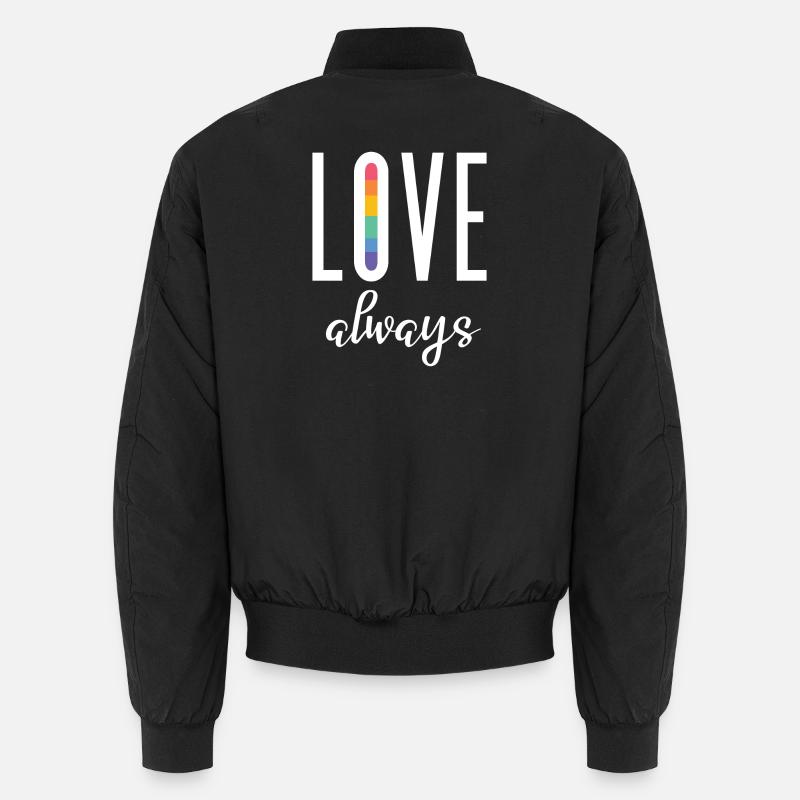 LGBT Pride Month - Liebe immer Unisex Bomberjacke