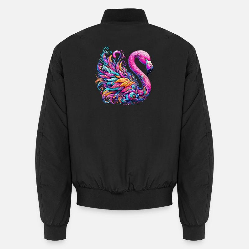 Flamant - Bomber unisexe - noir