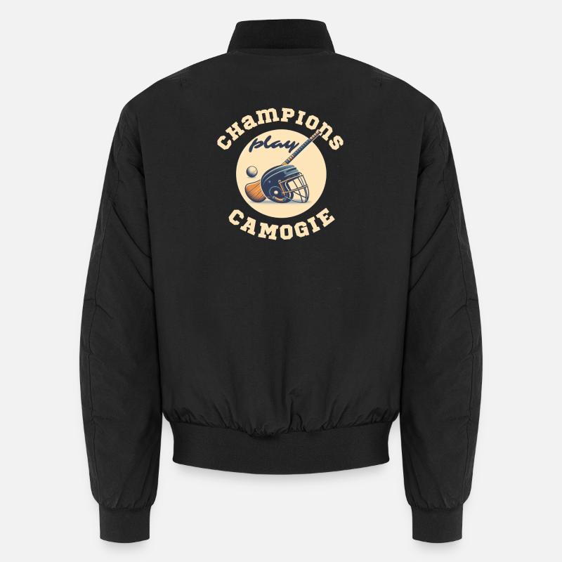 Champions spielen Camogie Unisex Bomberjacke