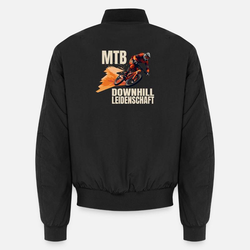 Downhill Leidenschaft - Unisex Bomberjacke - Schwarz