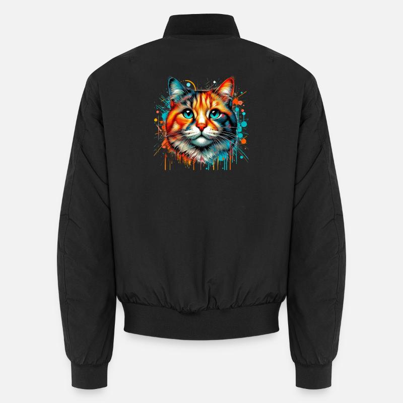 Katze Unisex Bomberjacke
