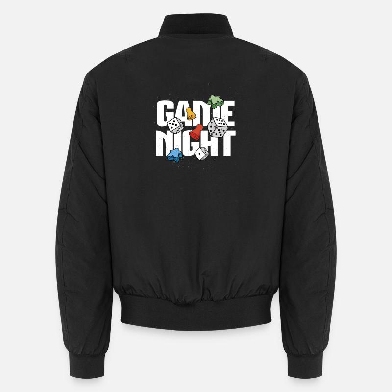 Board Game Enthusiasts - Unisex Bomber Jacket - black