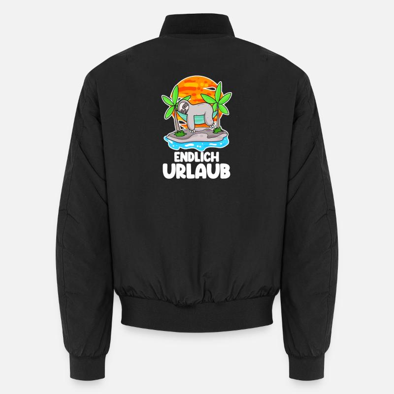 Urlaub Spruch Unisex Bomberjacke